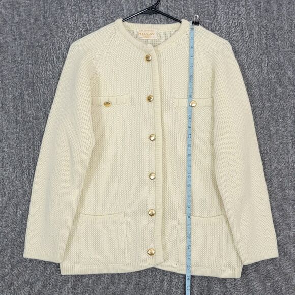Vintage Millay Cardigan Sweater Womens Small Cream Button Front Made in Japan - Picture 3 of 12